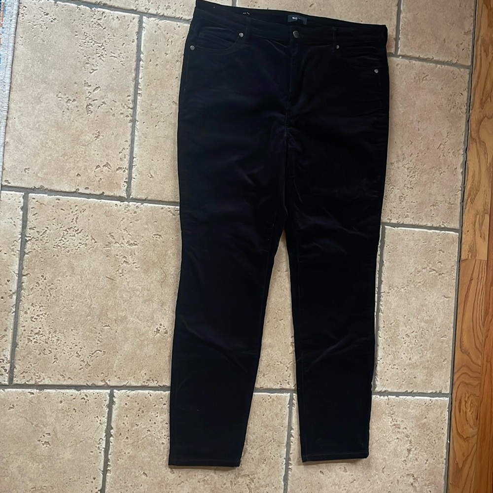 Brand new suede black pants. Womens 14